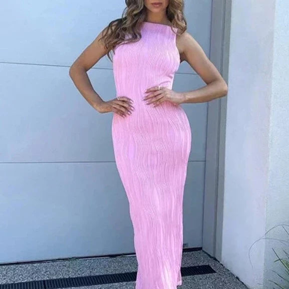 Capri - Robe Luxe Texturée en Relief