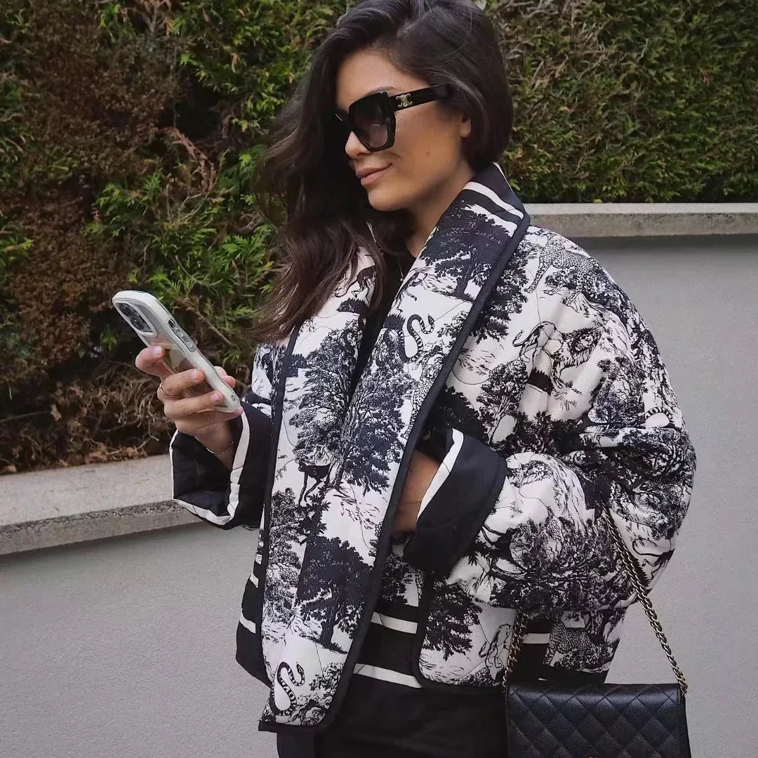 Bern - Veste Toile de Jouy Matelassée