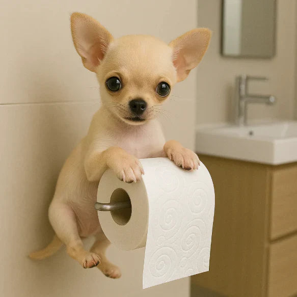 Chunik® - Stojan na Toaletný Papier v Tvare Šteniatka