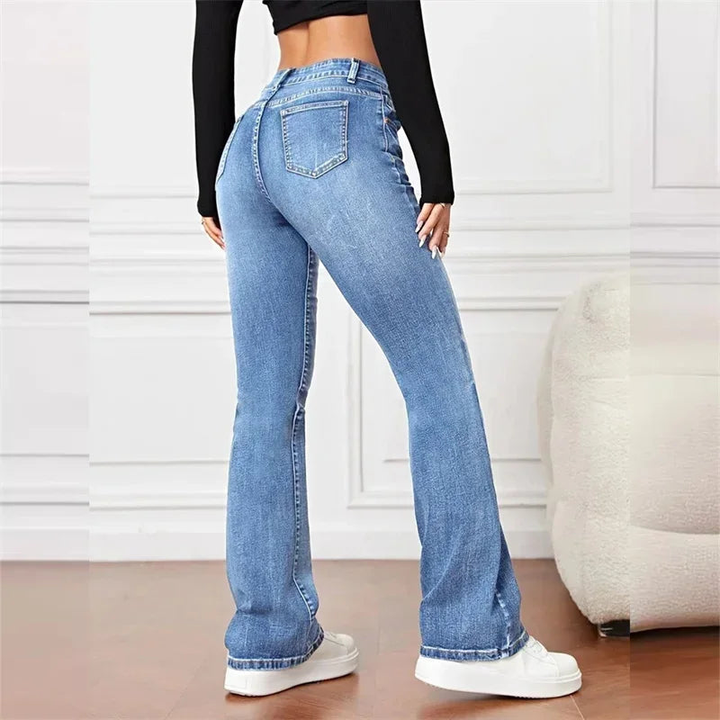 Coline - Premium Komfort Blussede Jeans