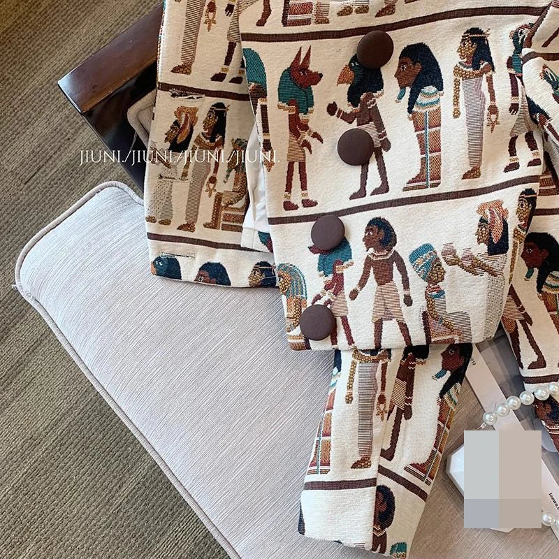 Veste courte à motifs égyptiens