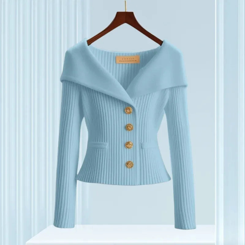 Clarisa - Elegantný Kardigán z Luxusnej Priadze