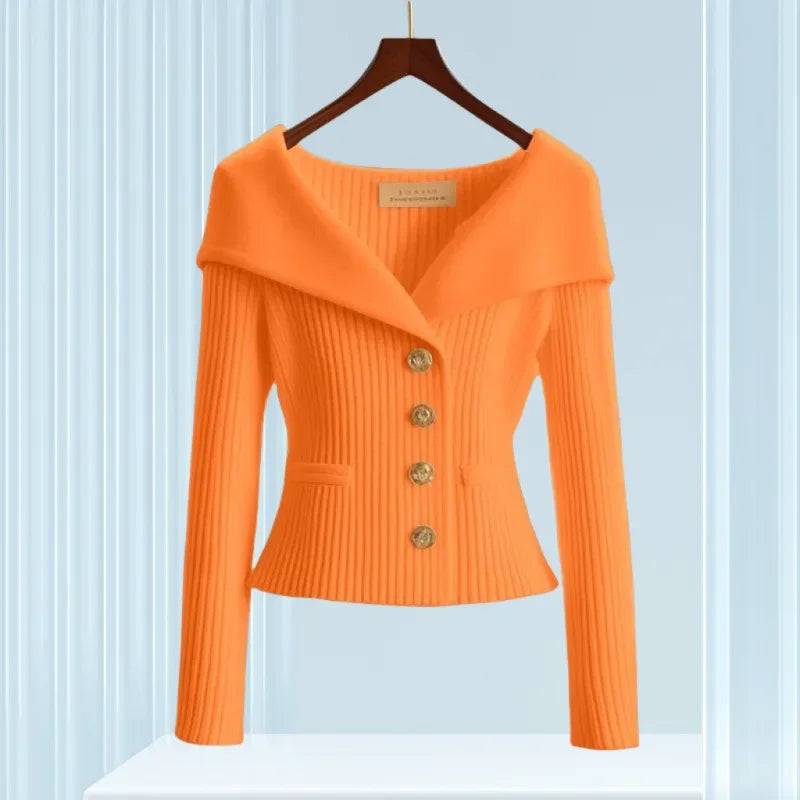 Clarisa - Elegantný Kardigán z Luxusnej Priadze