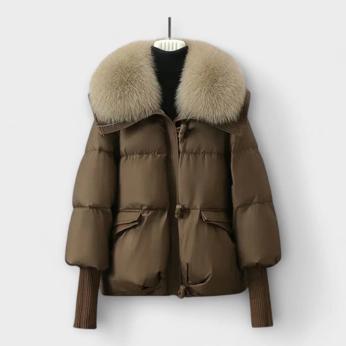 Sendrine - Luxusní Prošívaná Bunda S Kožešinou