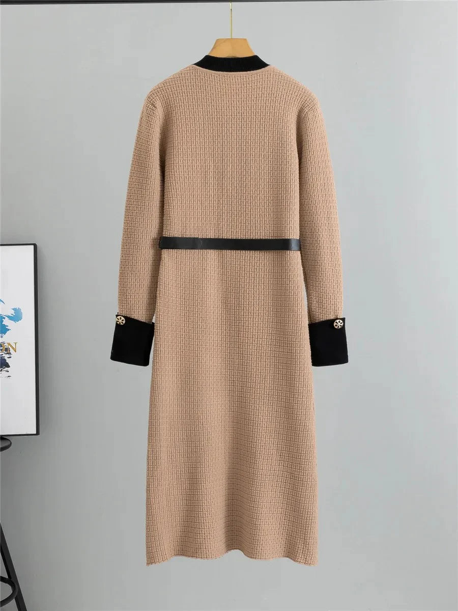 Oksana - Robe en Laine Sophistiquée