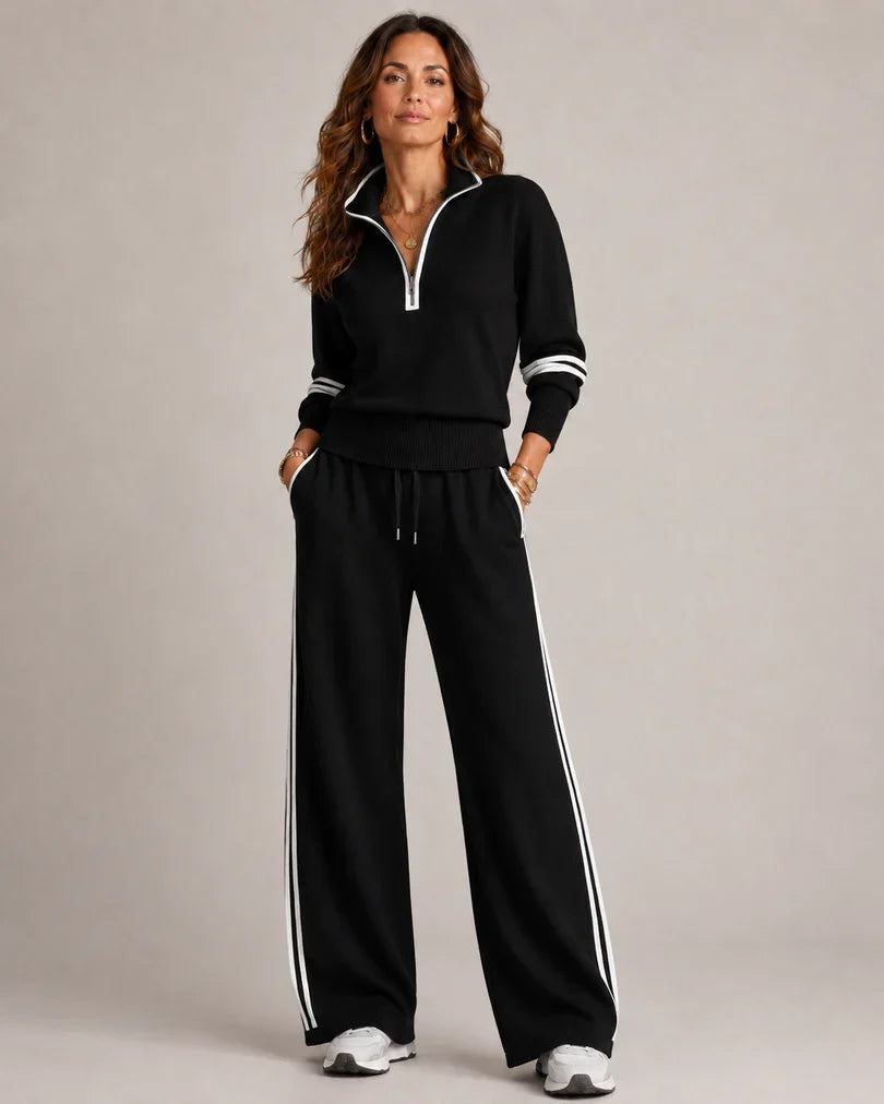 Safiya - Conjunto a Juego Casual de Punto Fino
