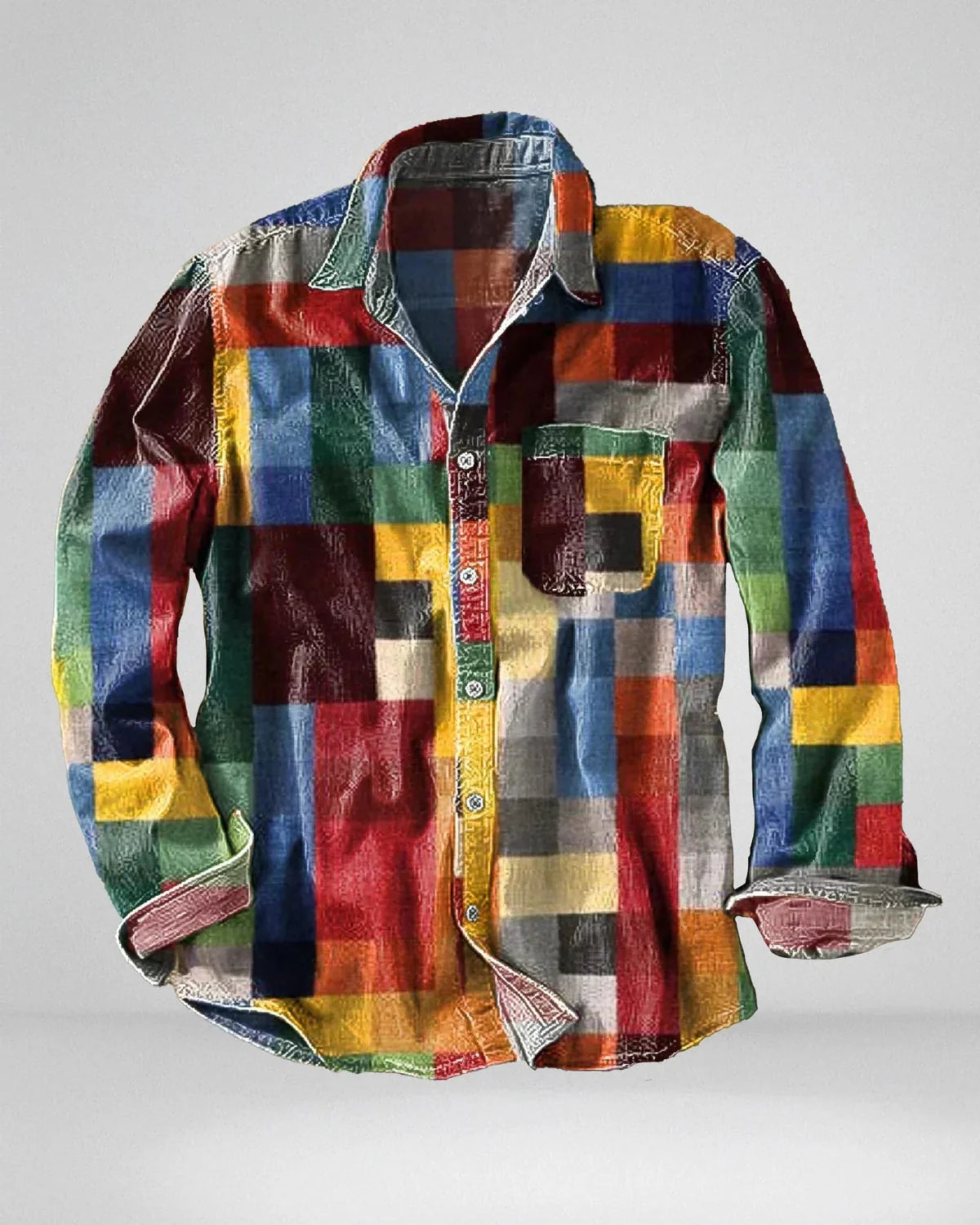 Hector - Farverig Ternet Bomuldsskjorte