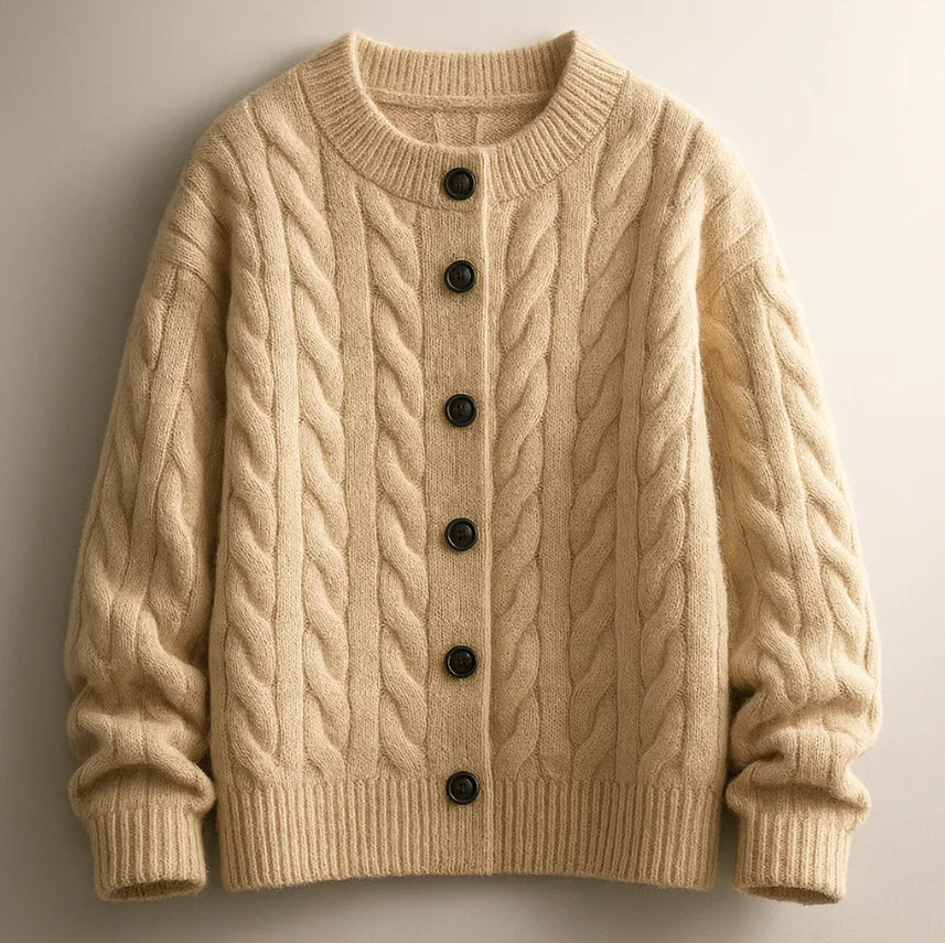 Lohan - Cardigan Chic en Maille Torsadé