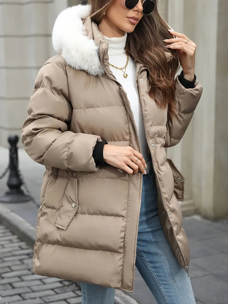 Eunice - Trendová Teplá Zimní Prošívaná Bunda