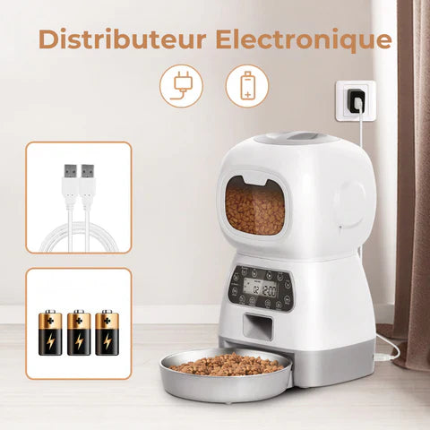 Chauto® Distributeur de Croquettes Automatique Programmable