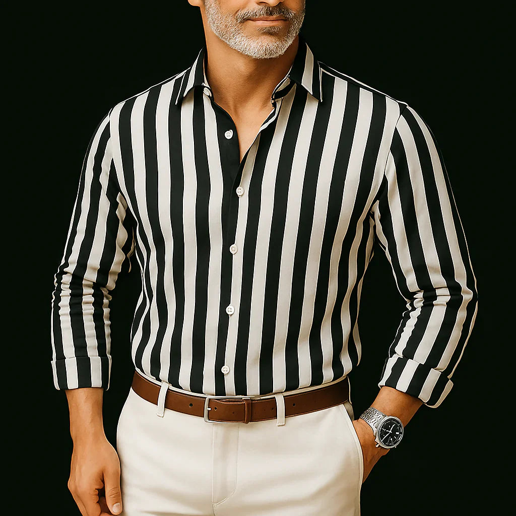 Marc - Prémiová Košeľa z Jemnej Bavlny a Ľanovej Zmesi