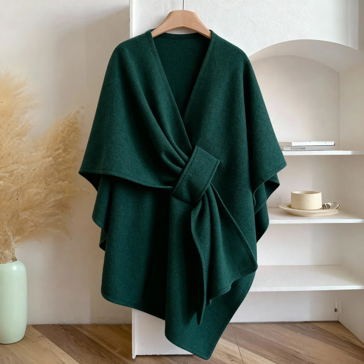 Elia - Jolie Cape Châle en Coton et Cachemire
