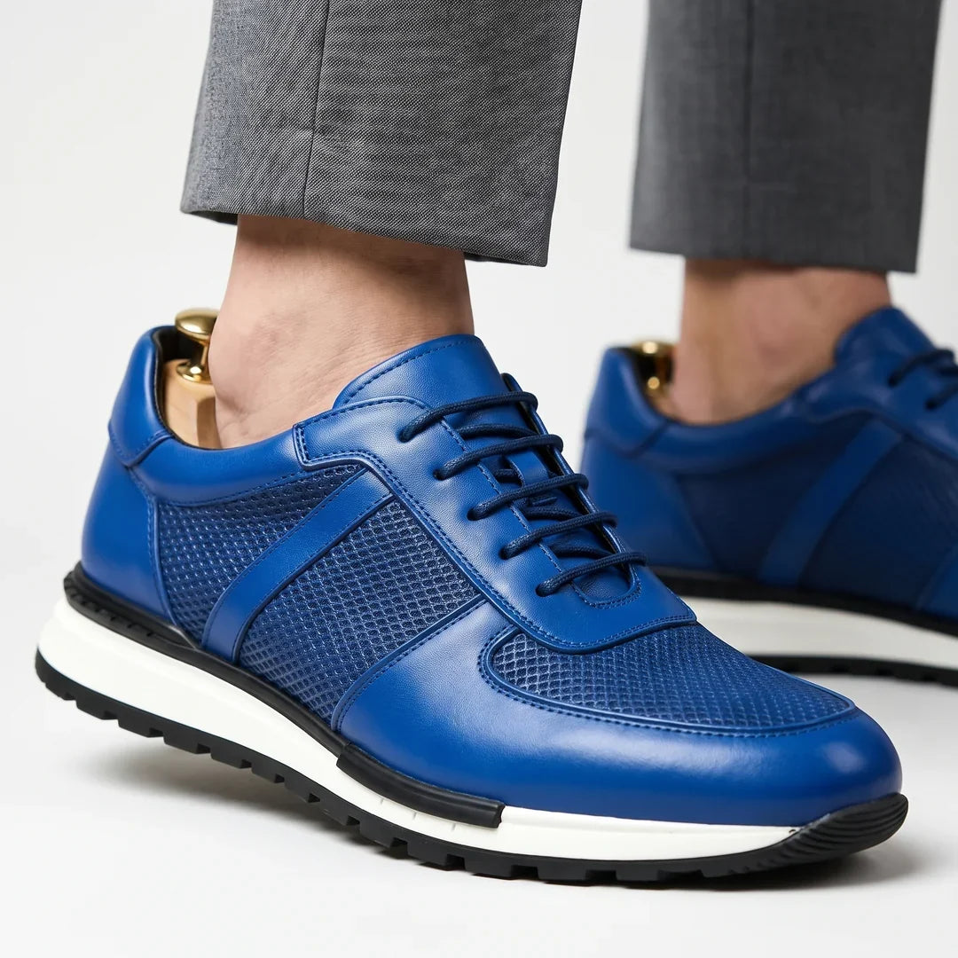 Nils - Zapatillas Masculinas Cómodas Ortopédicas de Cuero