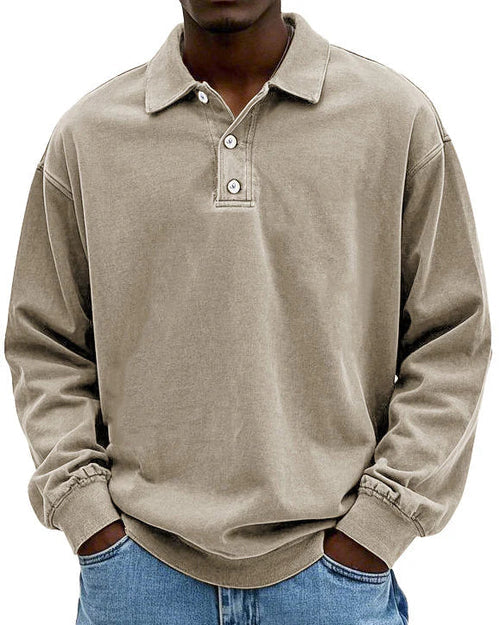 Abel - Retro Bavlnený Polo Sveter v Prémiovej Kvalite