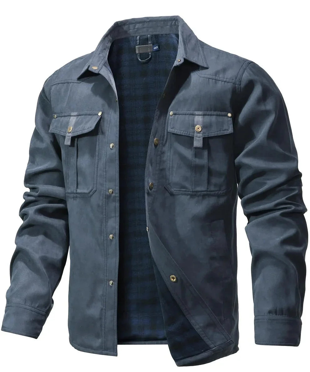Rudel - Chaqueta Camisera Casual Chic de Algodón