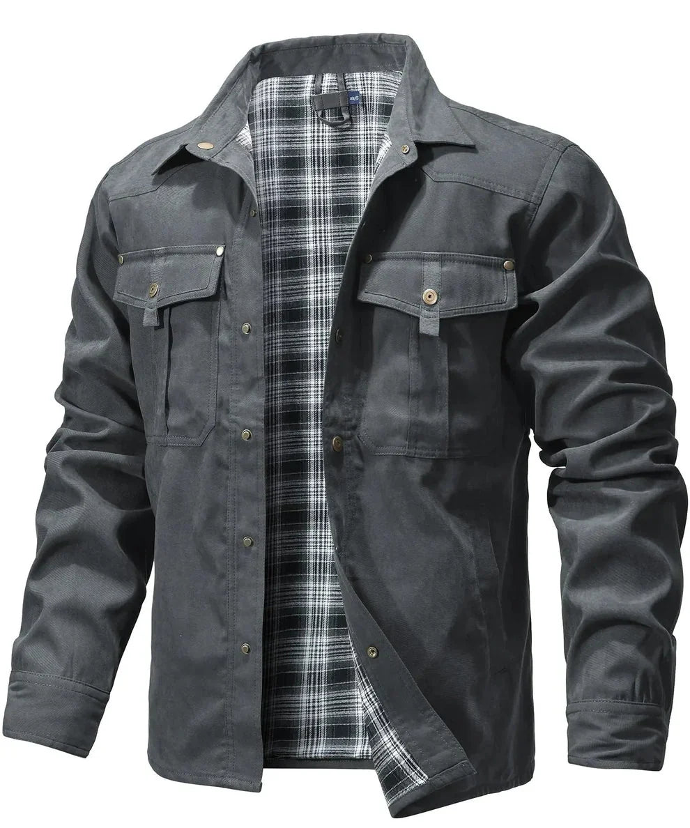 Rudel - Chaqueta Camisera Casual Chic de Algodón