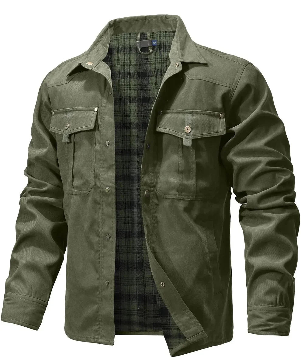 Rudel - Chaqueta Camisera Casual Chic de Algodón