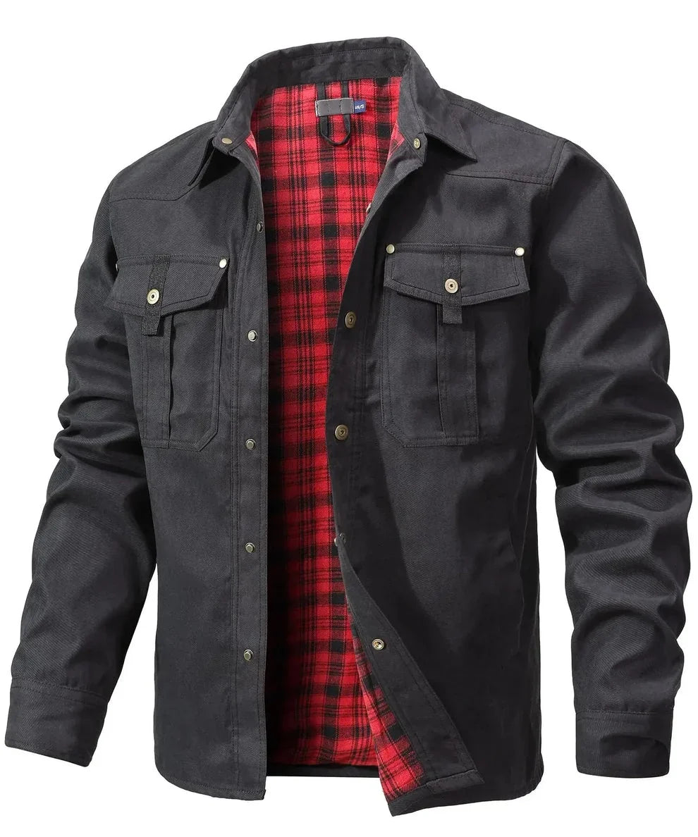 Rudel - Chaqueta Camisera Casual Chic de Algodón